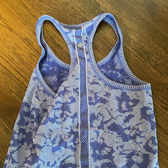 Blue/purple tie dye lululemon tank top - Picture 3 of 3